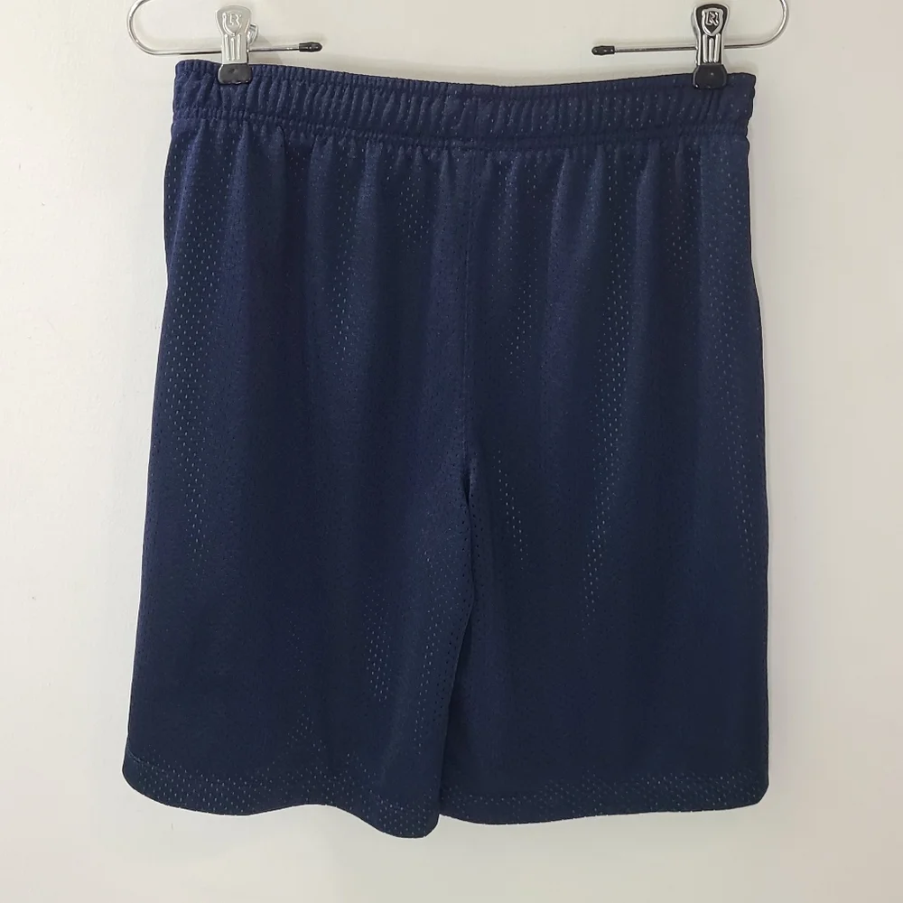 Polo Ralph Lauren Mesh Athletic Shorts Boy's Navy Blue & Neon Green Sz L